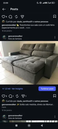 Sofá Retrátil Reclinável e Sob Medida Fabricação Própria Entrega Rápida
