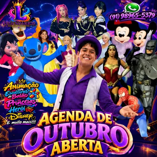 Personagens vivos e Animação em eventos