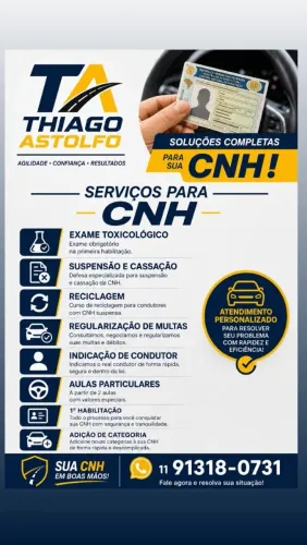Serviços CNH / instrutor autônomo