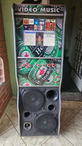 Caixa de som jukebox com Bluetooth 