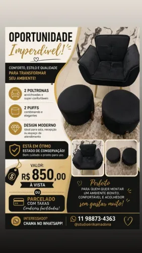 Cadeira e Puff