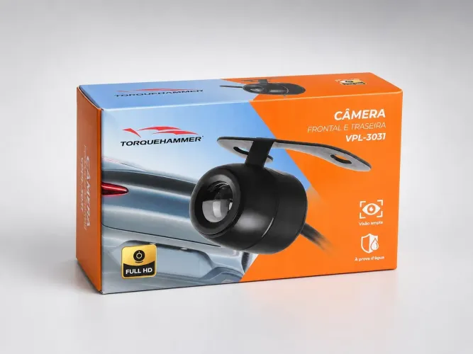 Câmera de Ré Automotiva Full HD Visão Ampla Universal À Prova d?Água