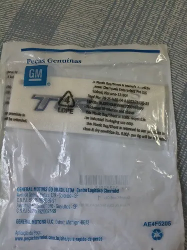 Emblema TURBO Original GM para vários Carros Chevrolet 