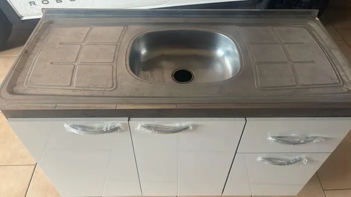 Pia Balcão Novo Inox seminovo 