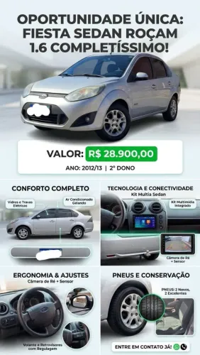 Ford Fiesta Sed. 1.6 8V Flex 4P 2013