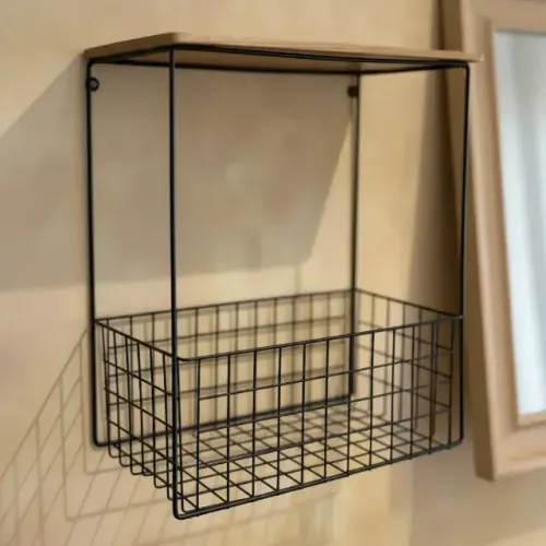 Cesta Com Prateleira Aramada