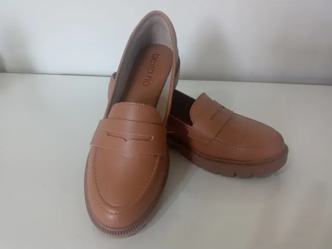 Novíssimo Mocassim caramelo Beira Rio