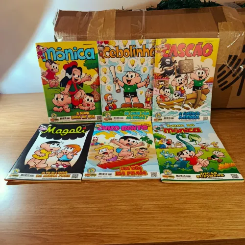Kit com 6 Gibis Turma da Mônica Panini Comics N° 50, Junho/2019.