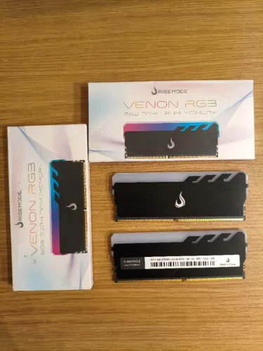 Memória Rise Mode 2x8gb DDR4 3200mhz com RGB