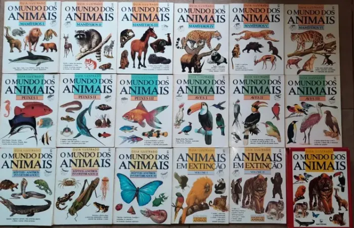 Guia Ilustrado O Mundo dos Animais Box 17 volumes