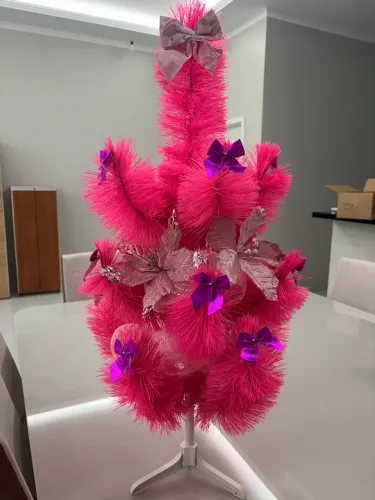 Árvore de Natal Rosa 90cm