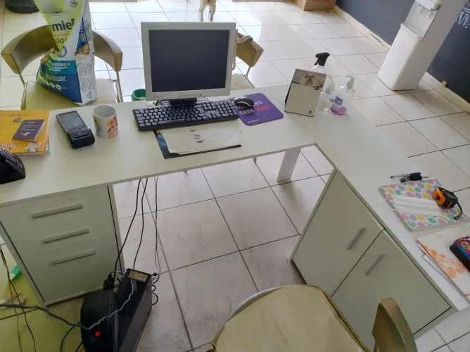 Mesa para recepção