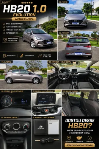Hyundai HB20 Evolution 1.0 Flex 12V MEC 2020