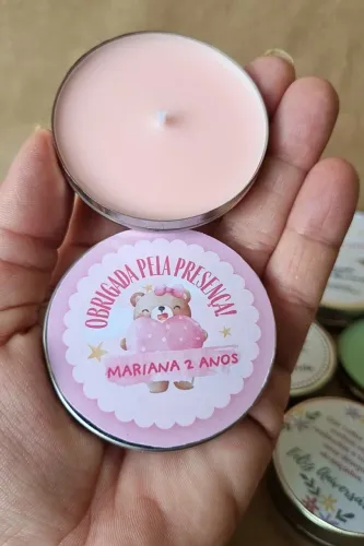 Lembrancinha De vela na latinha