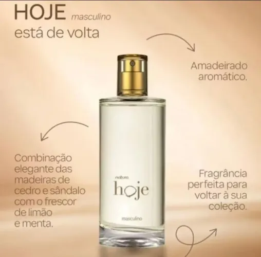 Colônia Hoje Masculino da Natura