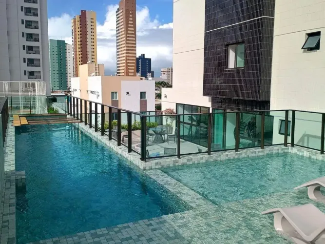 Apartamento vista mar para aluguel, 2 quartos, 2 suítes, 2 vagas, Manaíra - João Pessoa/PB