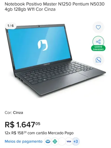 Notebook Positivo