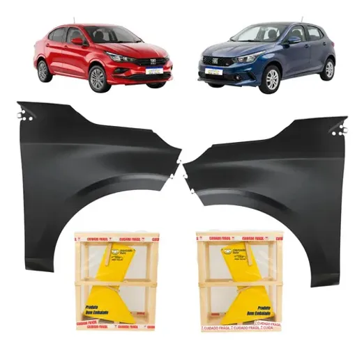 Par Paralama Fiat Argo Cronos 2018 2019 2020 A 2026 Novo