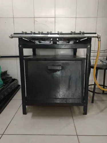 Fogão Industrial 4 Bocas Com Forno Linha Profissional - Perfeito Estado