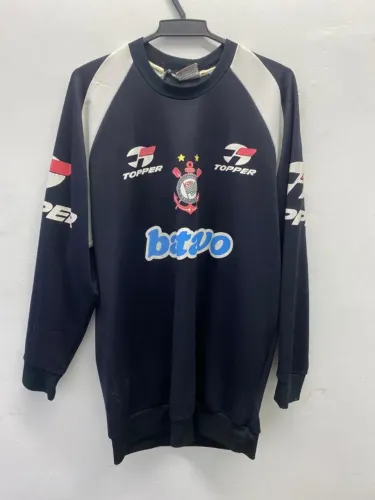 BLUSA/AGASALHO OFICIAL CORINTHIANS PRETO 1999 - TAM G