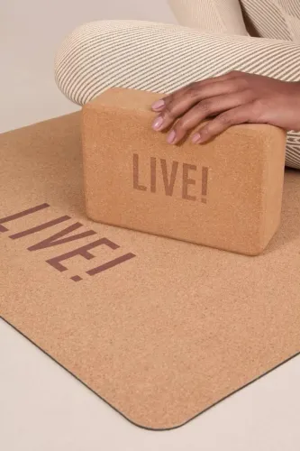 Tapete yoga Mat Live + Bloco + Flex Strap 