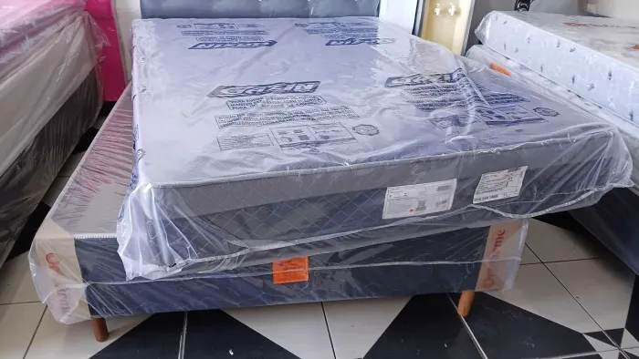 PROMOÇÃO CAMA BOX CASAL DE MOLAS ENSACADAS!