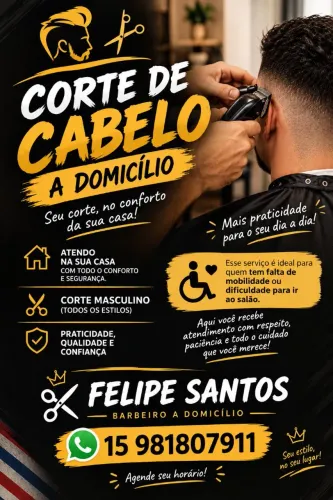 Corte de cabelo a domicílio