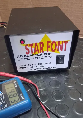 Fonte de alimentação Star Font 127/220 X 12v 10amp. Usada,funcionando perfeitamente. 