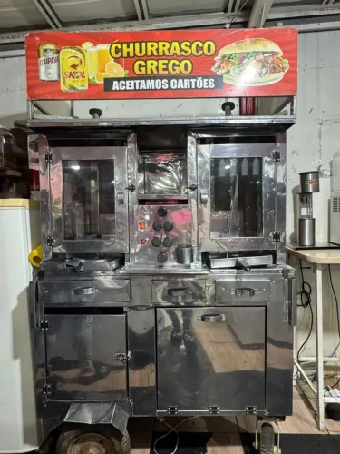 Carrinho de churrasco grego
