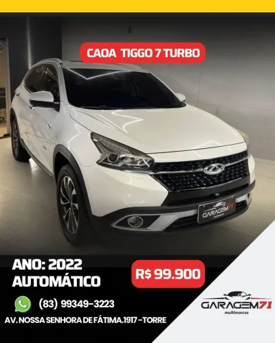 Chery Tiggo 7 TXS 1.5 16V Turbo Flex Aut. 2022