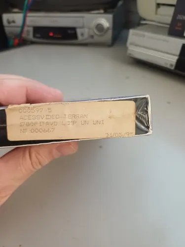 Fita VHS limpadora de cabeçote