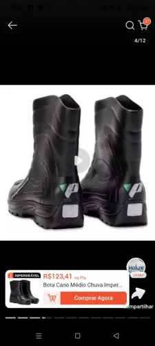 Promoção de Bota para motociclista