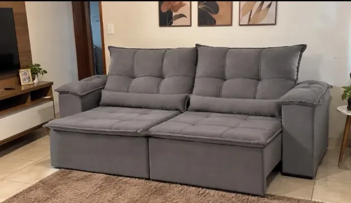 Sofá Espuma D28 Com 2,30m de Largura (Produto Novo)