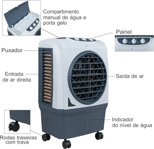 Climatizador de Ar EOS 30 Litros Profissional Pro ECL300M 110V