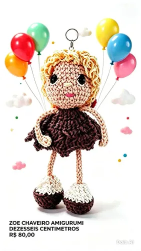 Boneco amigurumi