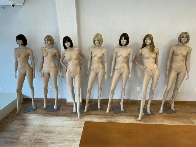 Manequins realistas fibra de vidro femininos 