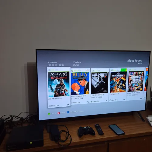Xbox 360 500GB com jogos