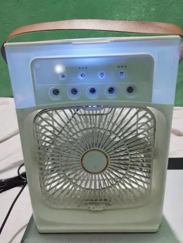 Ventilador portátil umidificador com led
