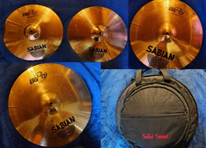 Kit pratos bateria Sabian Pro B8 + bag acolchoado