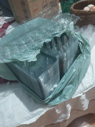 100 embalagens para 30 ovos de codorna