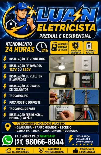 Eletricista residencial e predial 
