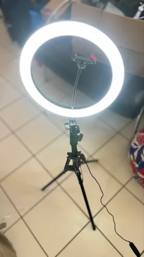 Iluminador Ring Light com Tripé