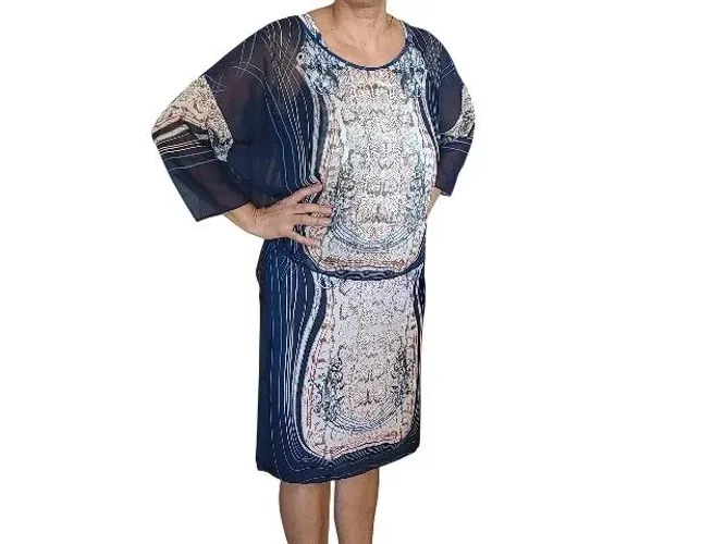 vestido tubinho estampado lafee tamanho m <br>