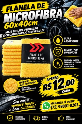 Franela microfibra e pretinho 