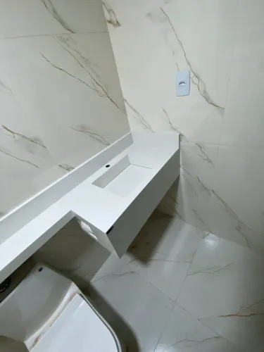 Lavatório em porcelanato