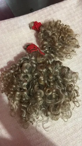 Cabelo humano brasileiro descolorido
