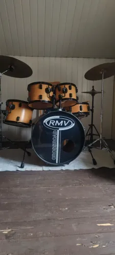 Bateria acústica profissional completa 