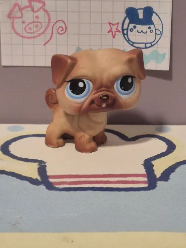 Littlest Pet Shop - Cachorro Pug - Original 2007 