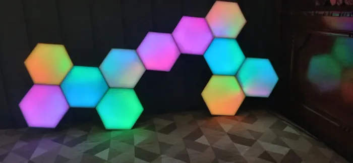 Luminária gamer argb com controle remoto