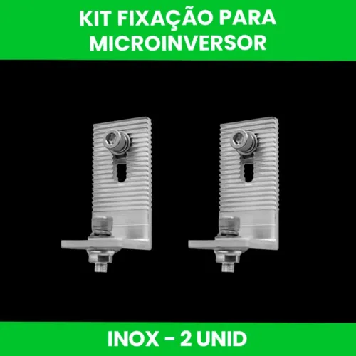 SUPORTE DE FIXAÇÃO PARA MICROINVERSOR 2 UND PRA PLACA SOLAR.